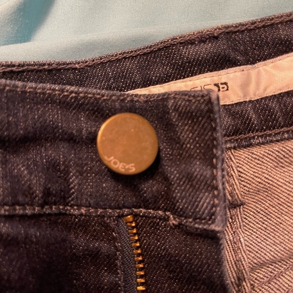 Joe’s Jeans Vincent Wash Women 27 with leather accent on mirror pocket dark wash - Picture 8 of 12